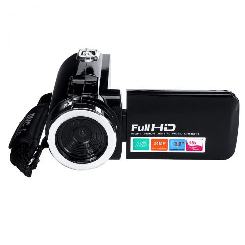 4K Full HD 1080P 24MP 18X Zoom 3 Inch LCD Digital Camcorder Video DV Camera With Mic